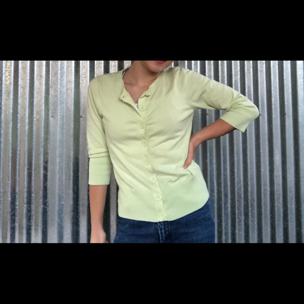 Dainty Green Cardigan